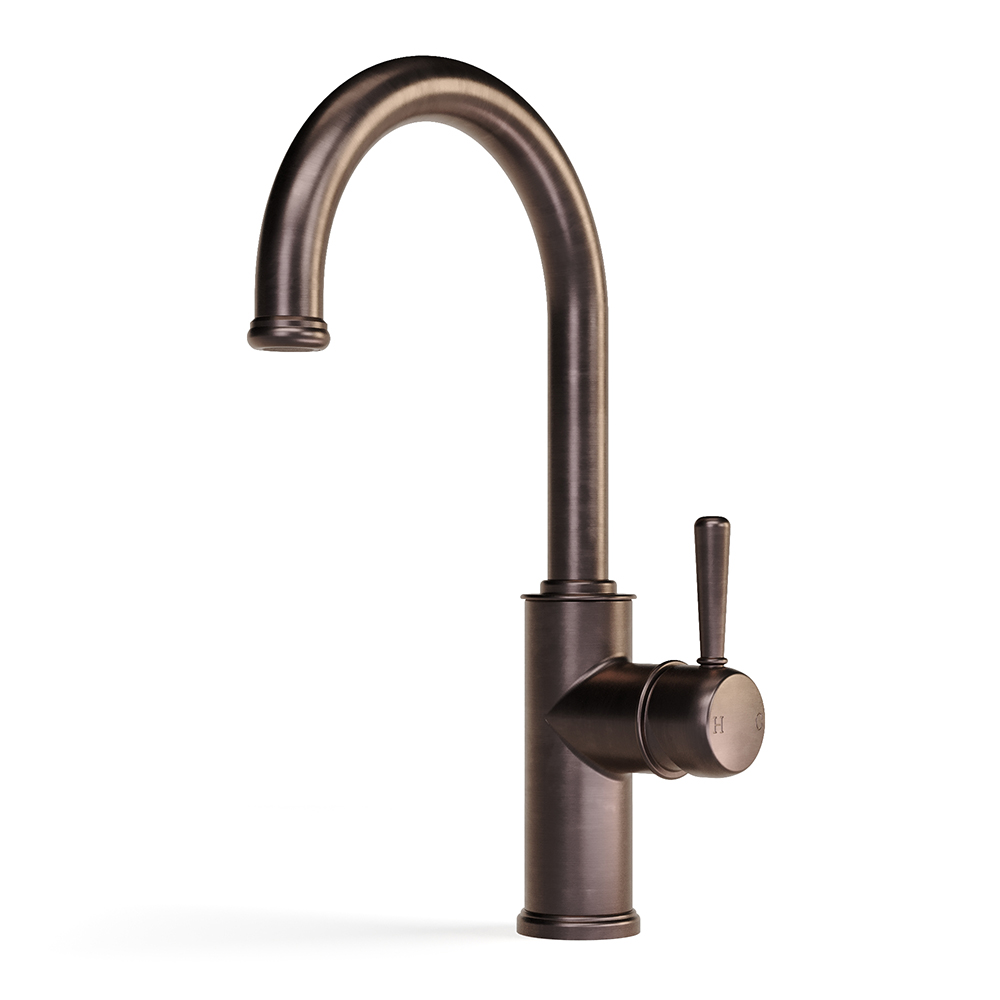 Cascade Basin Mixer Curve 160 in Armada Bronze