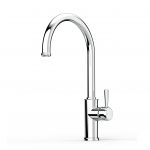 Cascade Sink Mixer Curve 220 in Chrome