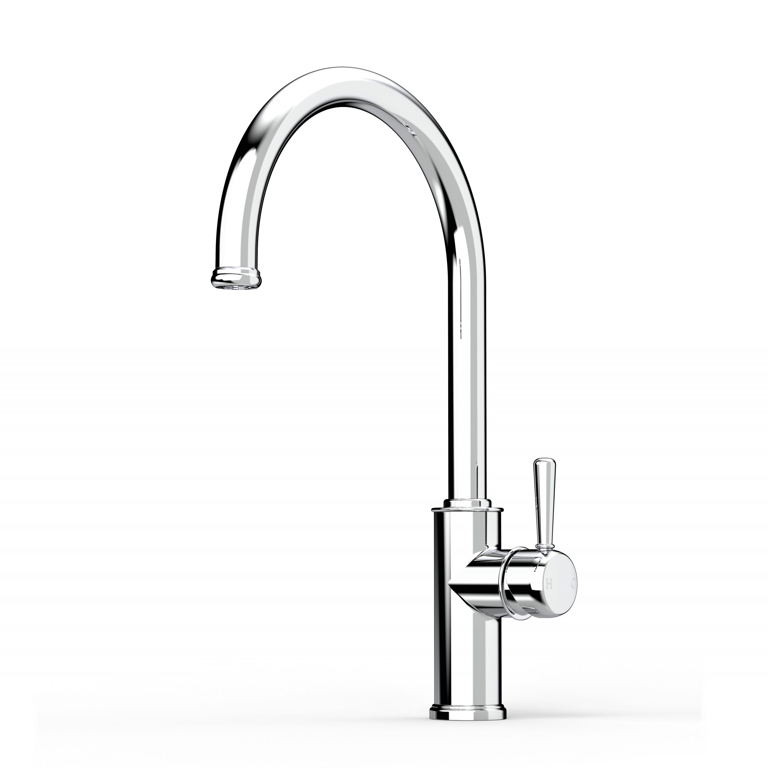 Cascade Sink Mixer Curve 220 in Chrome