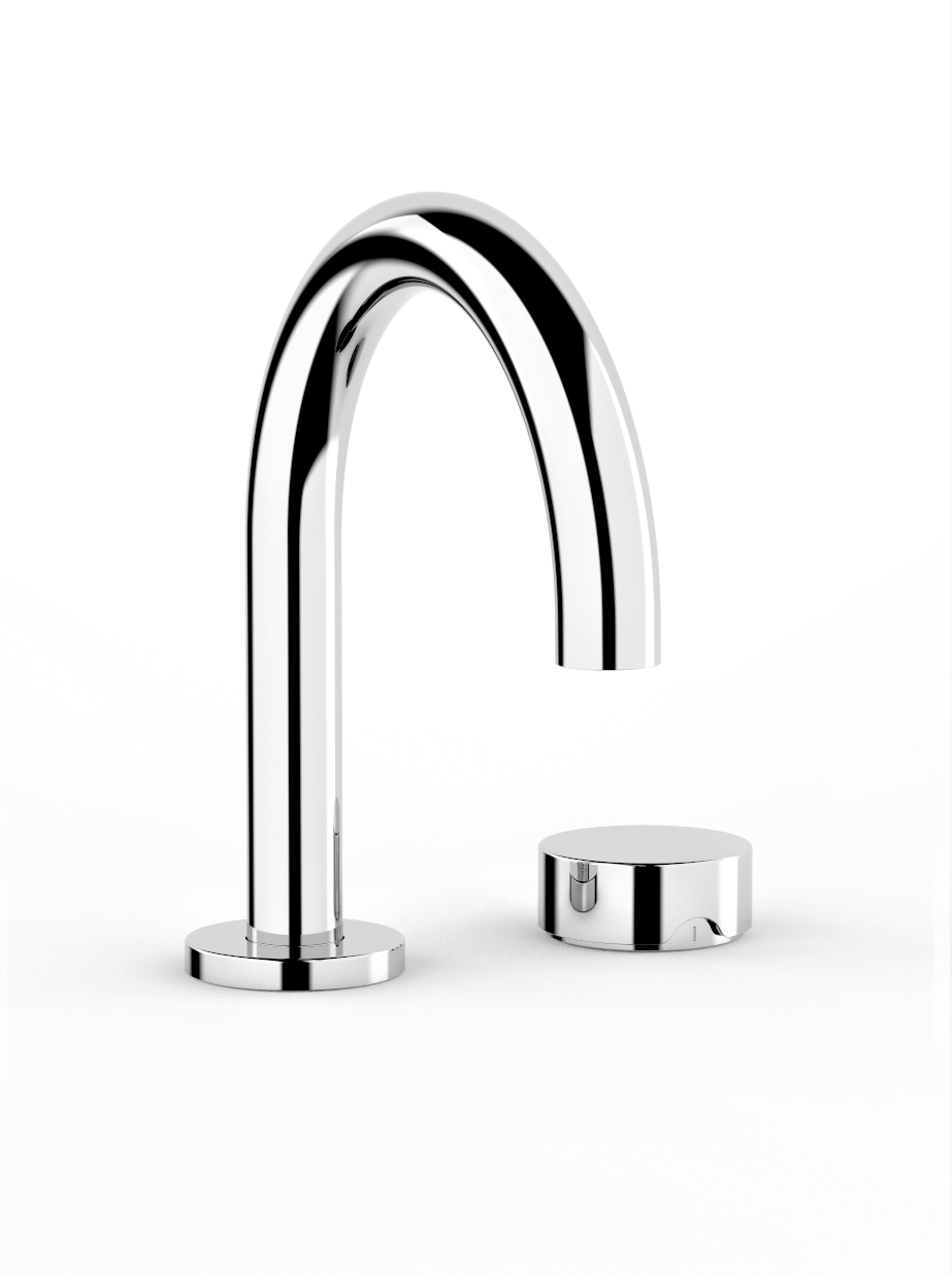 Zero Progresiv Smooth Basin Mixer Curve in Chrome