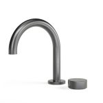 Brushed Graphite Zero Progresiv Smooth Basin Mixer Curve in Brushed Graphite