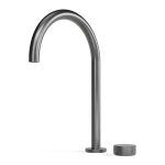 Brushed Graphite Zero Progresiv Smooth Sink Mixer Curve in Brushed Graphite