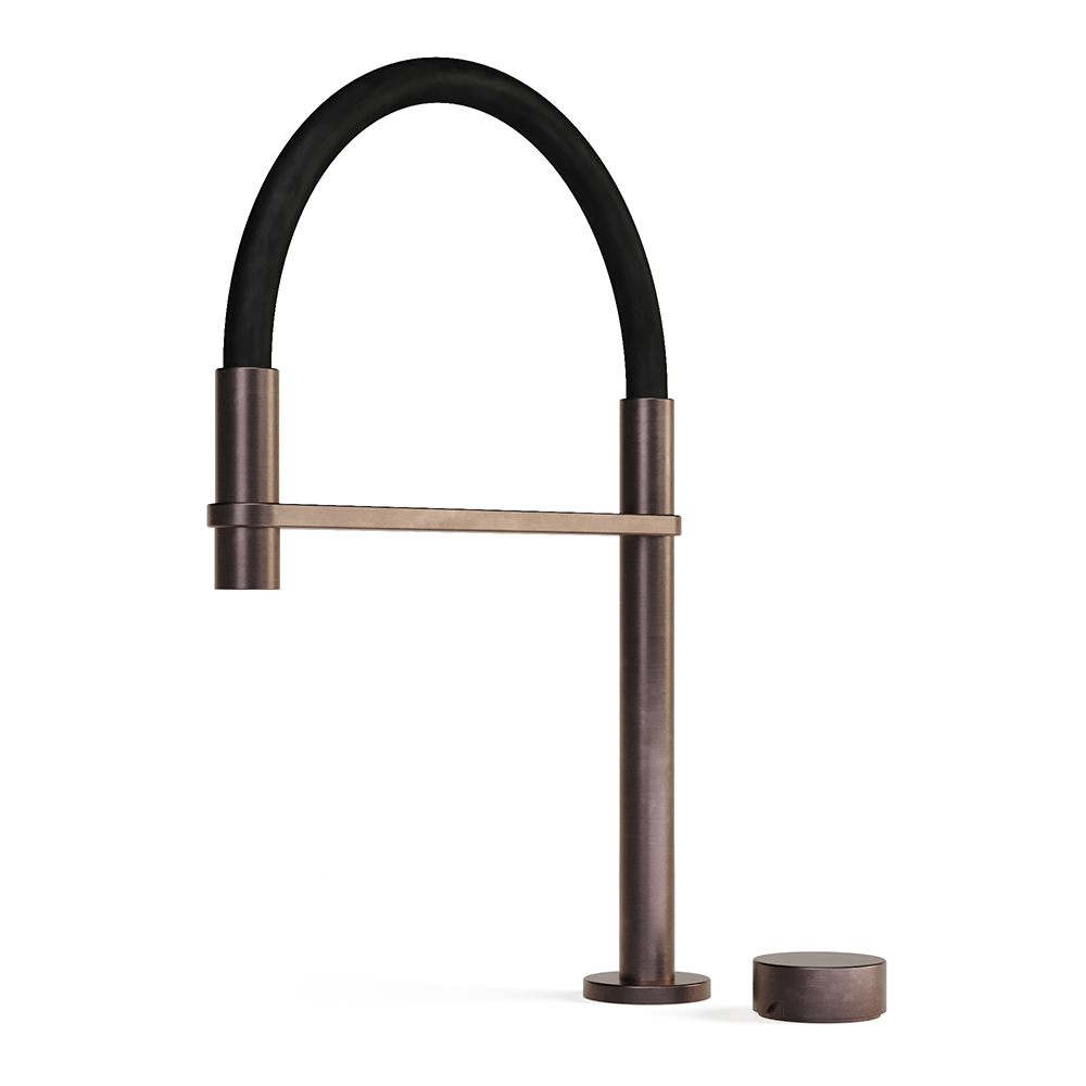 Zero Progresiv Smooth Sink Mixer Pull Down in Armada Bronze