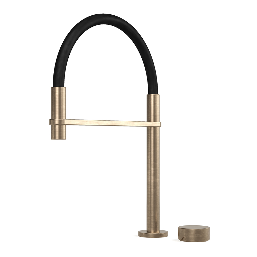Zero Progresiv Smooth Sink Mixer Pull Down in Discovery Bronze