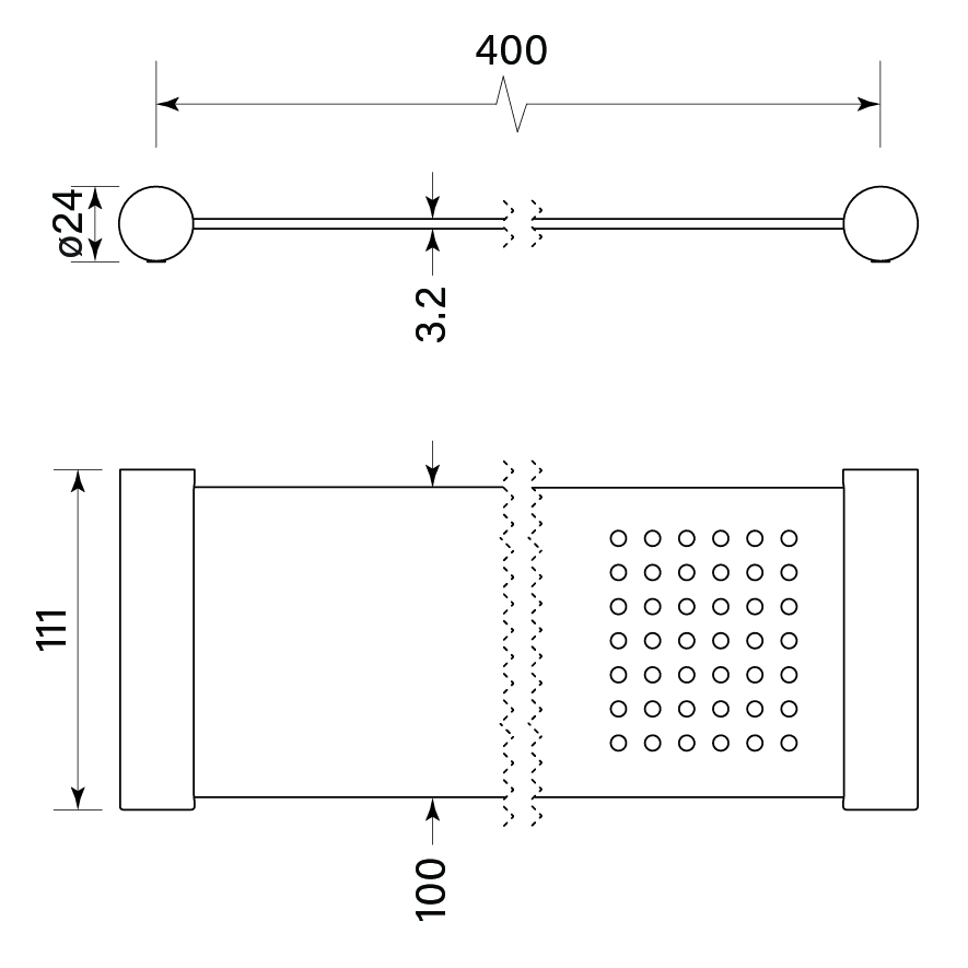 Pegasi NF Shower Shelf, Metal 400 dimensions image