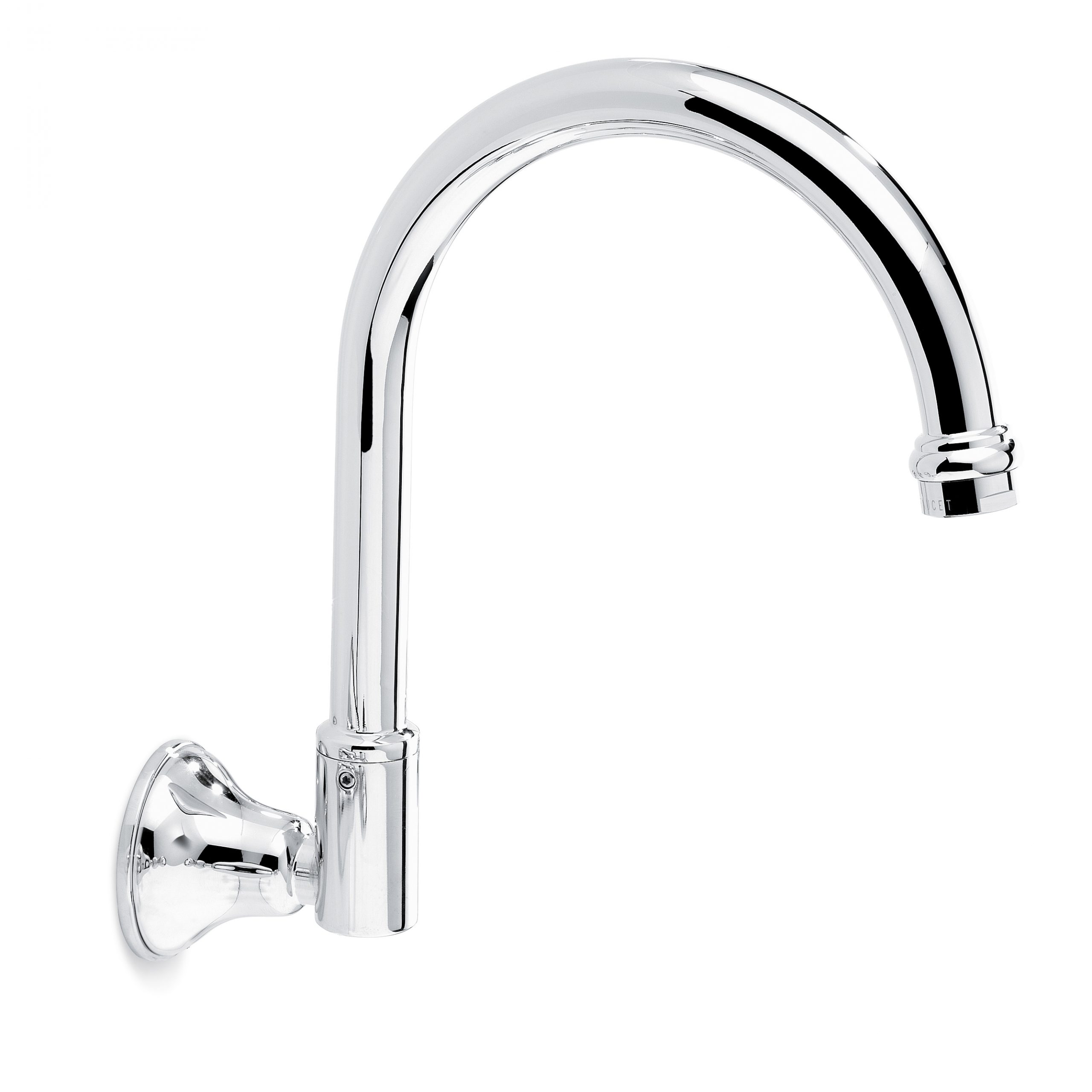 Cascade Sink Outlet, Wall in Chrome