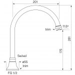 Cascade Spa Outlet, Hob dimensions image