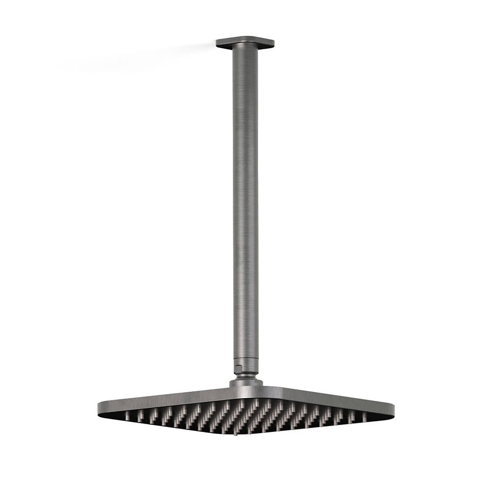 Zeos Ceiling Shower in Brushed Graphite