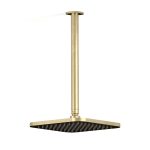 Zeos Ceiling Shower in Raw Brushed Brass