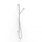 Chrome Zeos Slide Shower, Inflow 900, 90sq in Chrome