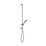 Brushed Graphite Zeos Slide Shower, Inflow 900, 90sq in Brushed Graphite