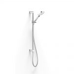 Chrome Zeos Slide Shower, Inflow 600, 90sq in Chrome