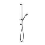 Brushed Graphite Zeos Slide Shower, Inflow 600, 90sq in Brushed Graphite