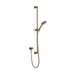 Antique Brass Light Zeos Slide Shower, Retrof 900, 90sq in Antique Brass Light