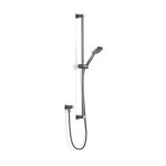 Brushed Graphite Zeos Slide Shower, Retrof 900, 90sq in Brushed Graphite
