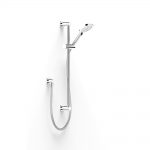 Chrome Zeos Slide Shower, Retrof 600, 90sq in Chrome