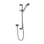 Brushed Graphite Zeos Slide Shower, Retrof 600, 90sq in Brushed Graphite