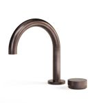 Armada Bronze Zero Progresiv Knurl Basin Mixer Curve in Armada Bronze
