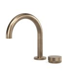Discovery Bronze Zero Progresiv Knurl Basin Mixer Curve in Discovery Bronze