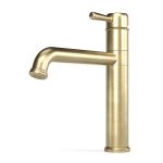 Cascade Sink Mixer in Raw Brushed Brass
