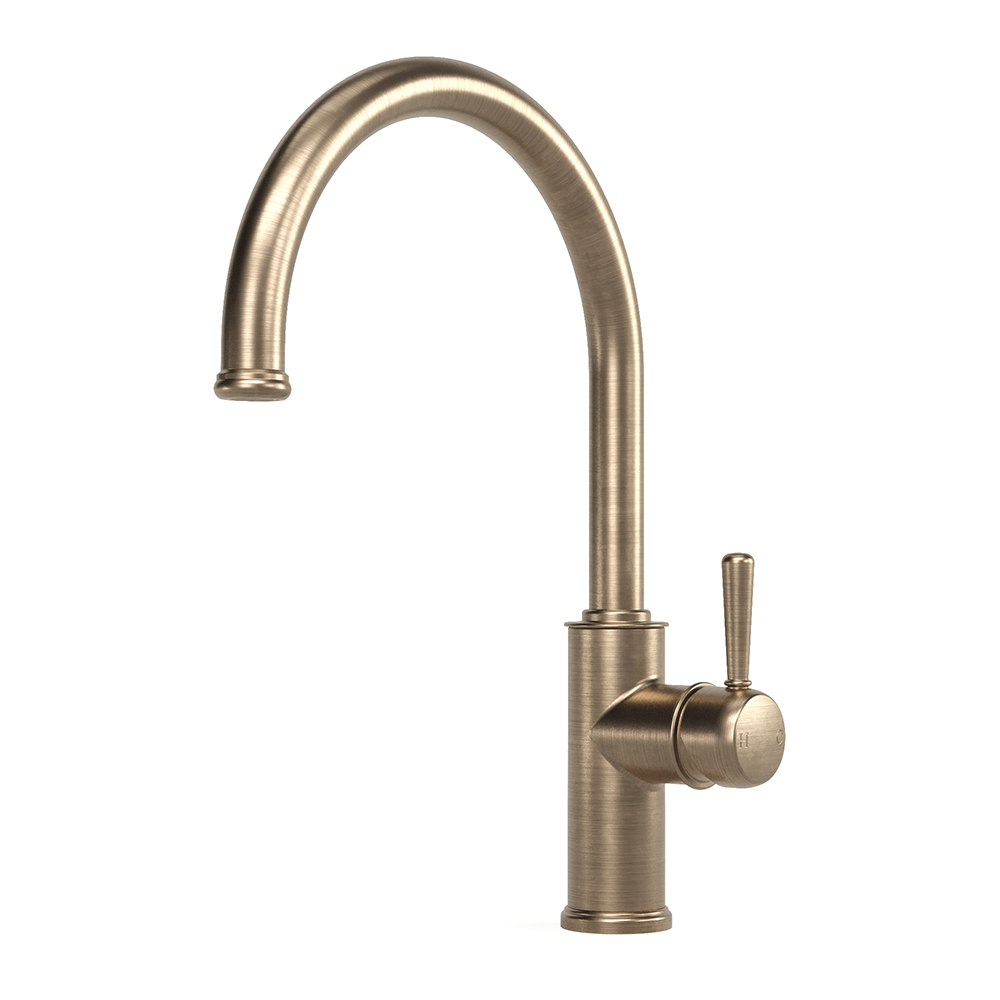 Cascade Sink Mixer Curve 220 in Discovery Bronze