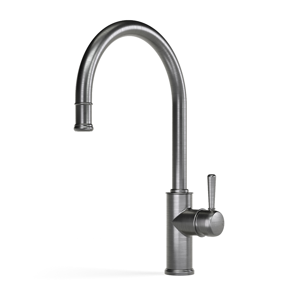 Cascade Sink Mixer Curve Pull Out in Brushed Graphite