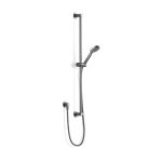 Brushed Graphite Pegasi Slide Shower, Adjust 900, 90rnd in Brushed Graphite