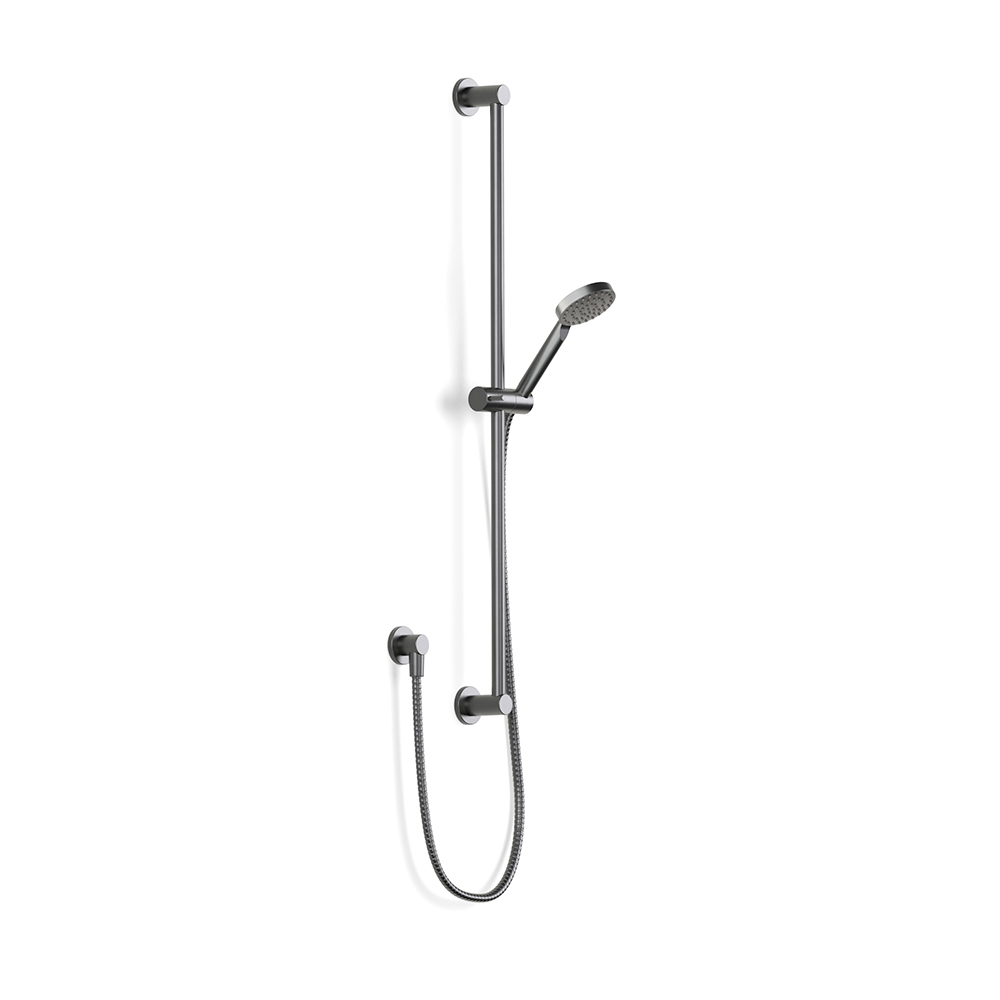 Pegasi Slide Shower, Adjust 900, 90rnd in Brushed Graphite