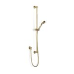 Raw Brushed Brass Pegasi Slide Shower, Adjust 900, 90rnd in Raw Brushed Brass