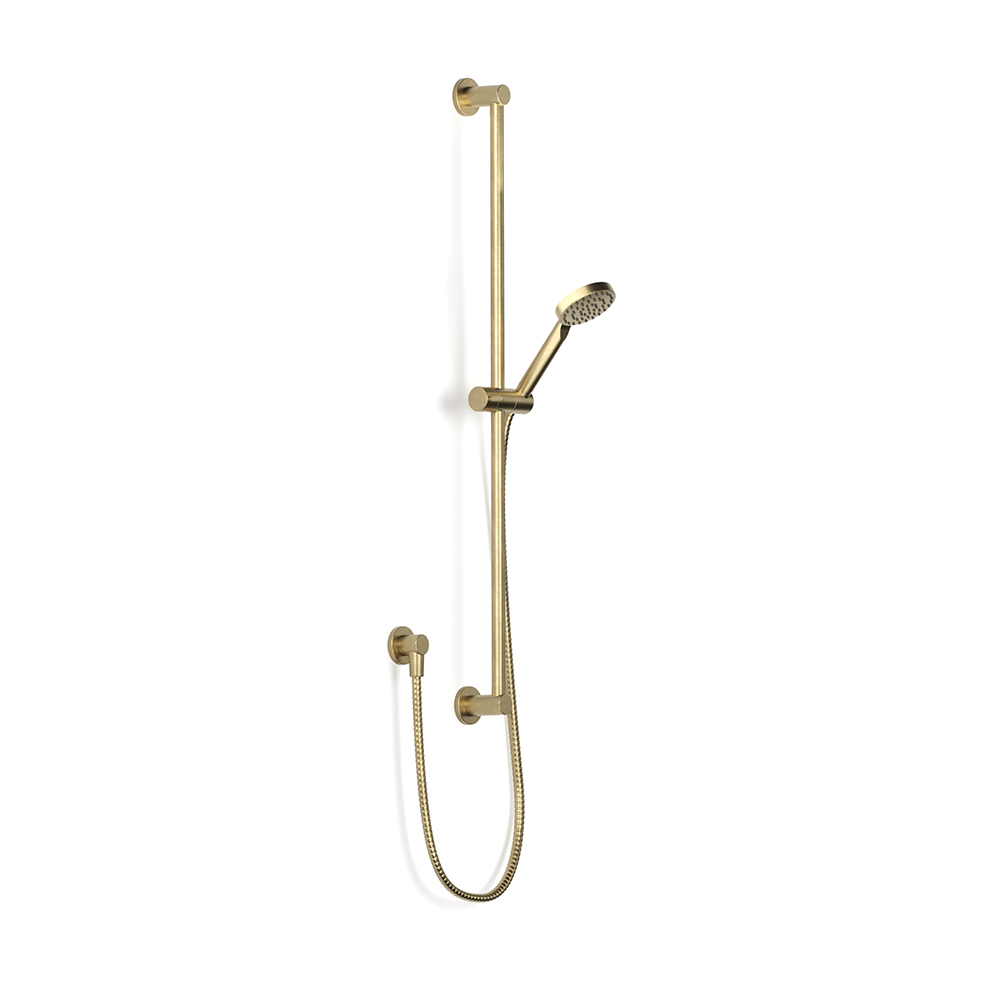 Pegasi Slide Shower, Adjust 900, 90rnd in Raw Brushed Brass