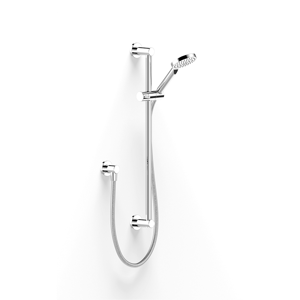 Chrome Pegasi Slide Shower, Adjust 600, 90rnd in Chrome