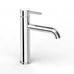 Chrome Pegasi M Basin Mixer Mid 133h in Chrome
