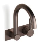 Armada Bronze Pegasi M Back Plate Basin Mixer Swivel 200 in Armada Bronze