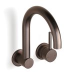 Armada Bronze Pegasi M Wall Swivel Basin Mixer Set in Armada Bronze