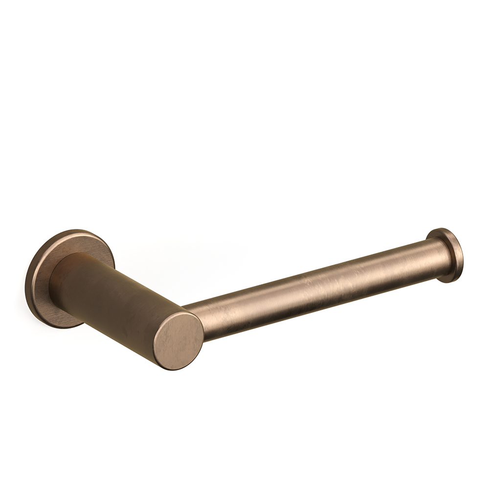 Pegasi Toilet Roll Holder in Antique Brass Light