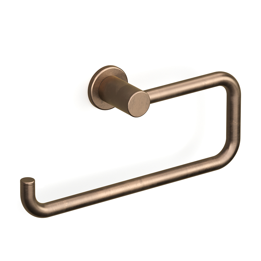 Pegasi Guest Towel Holder in Antique Brass Light