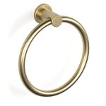 Pegasi Towel Ring in Raw Brushed Brass