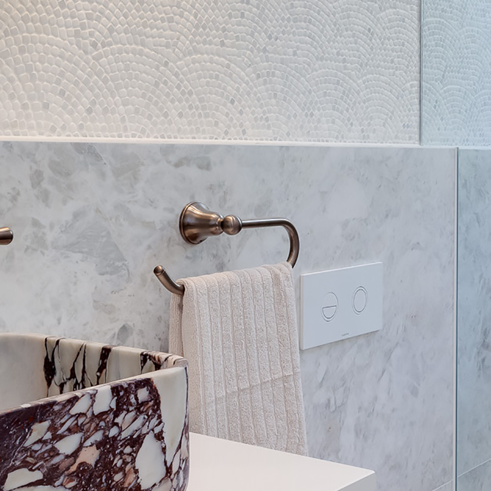 Cascade Guest Towel Holder in Armada Bronze