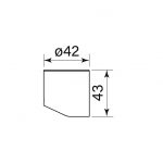 Pegasi Forward No Pin Handle dimensions image