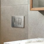 Toilet Flush Plate in Brushed Graphite