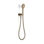 Pegasi Hand Shower on Adjustable Hook, 90rnd in Antique Brass Light
