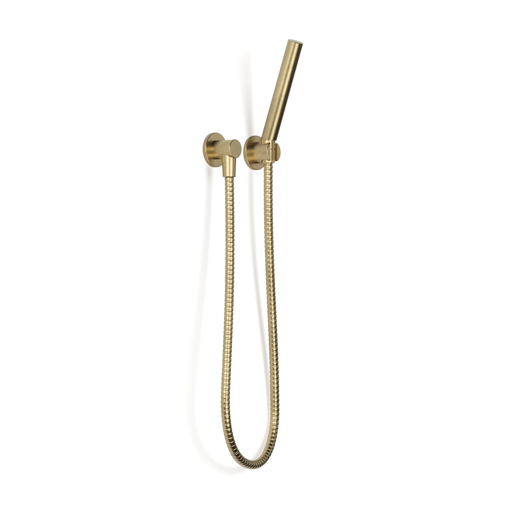 Pegasi Hand Shower on Hook, Micro in Raw Brushed Brass