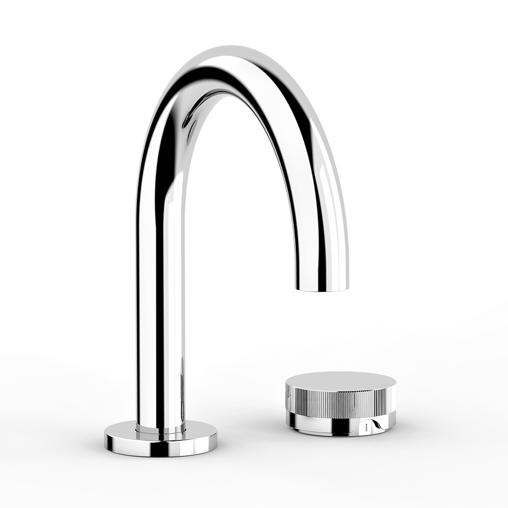 Zero Progresiv Fluted Basin Mixer Curve in Chrome