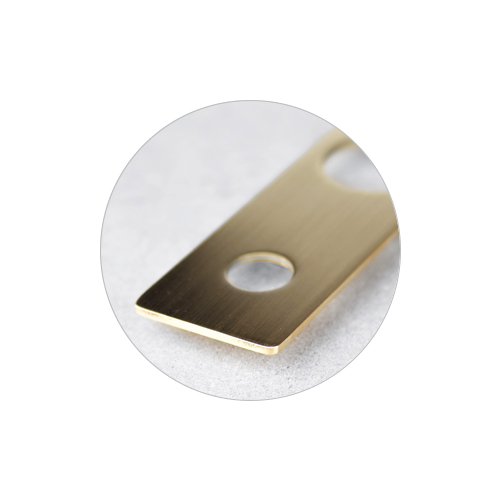 Sleek solid brass back plates