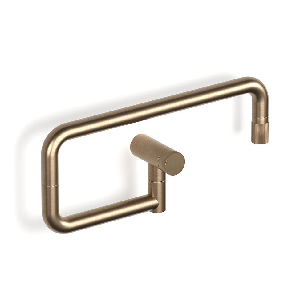 Zero Progresiv Fluted Pot Filler Wall in Discovery Bronze