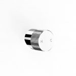 Chrome Pegasi Upward No Pin Handle, Fluted in Chrome