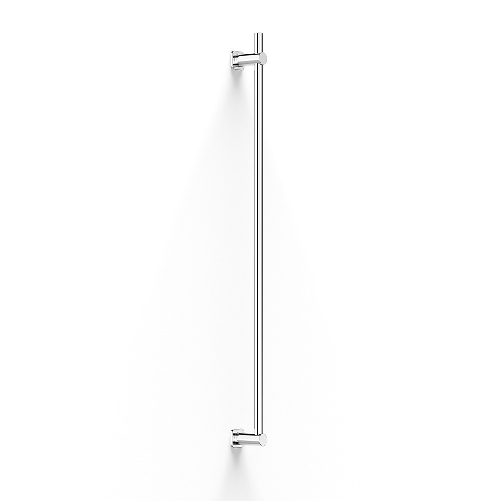 Chrome Zeos Vertical Heated Towel Rail in Chrome