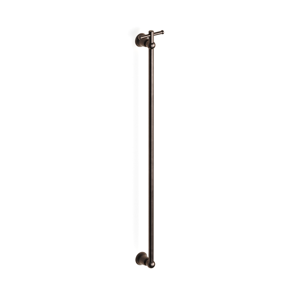 Armada Bronze Cascade Vertical Heated Towel Rail w TBar in Armada Bronze