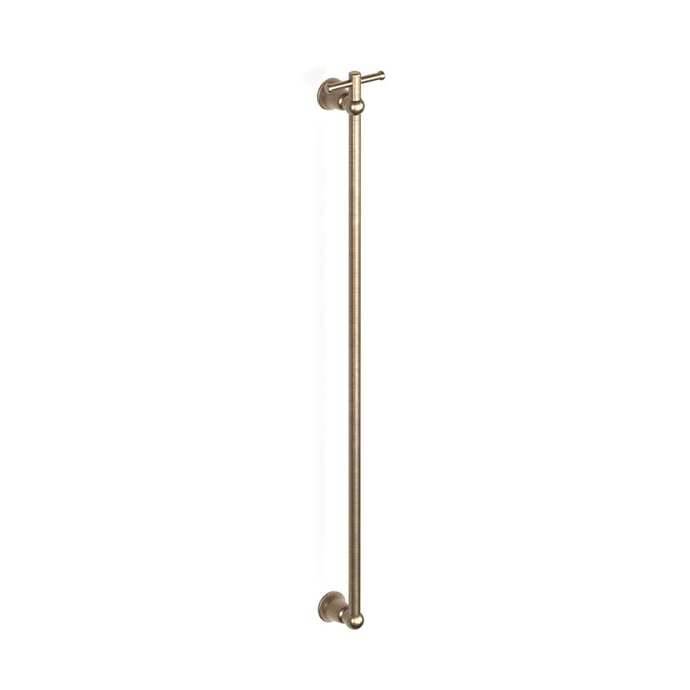Discovery Bronze Cascade Vertical Heated Towel Rail w TBar in Discovery Bronze