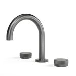 Zero Fluted Basin Set in Brushed Graphite